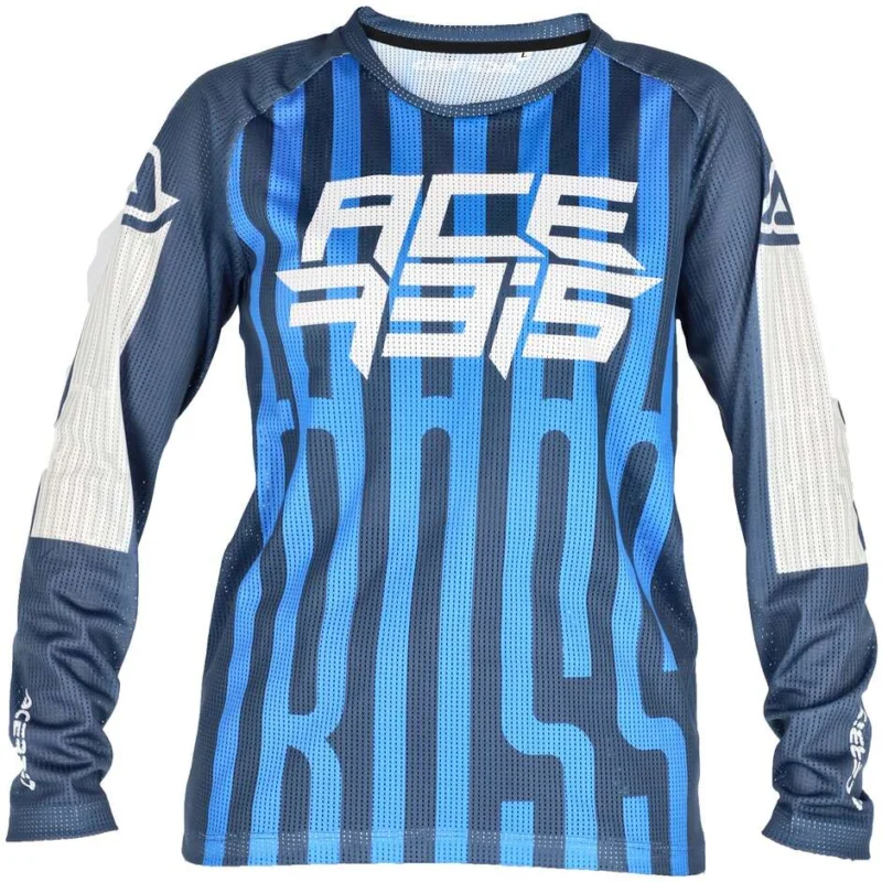 Acerbis MX-J WINDY FIVE VENTED Child MTB Motorcycle Jersey Blue White Economico