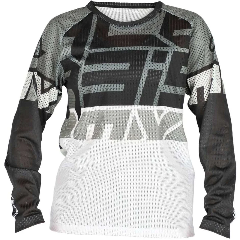 Acerbis MX-J WINDY FOUR VENTED Child MTB Motorcycle Jersey Black White Più Venduto