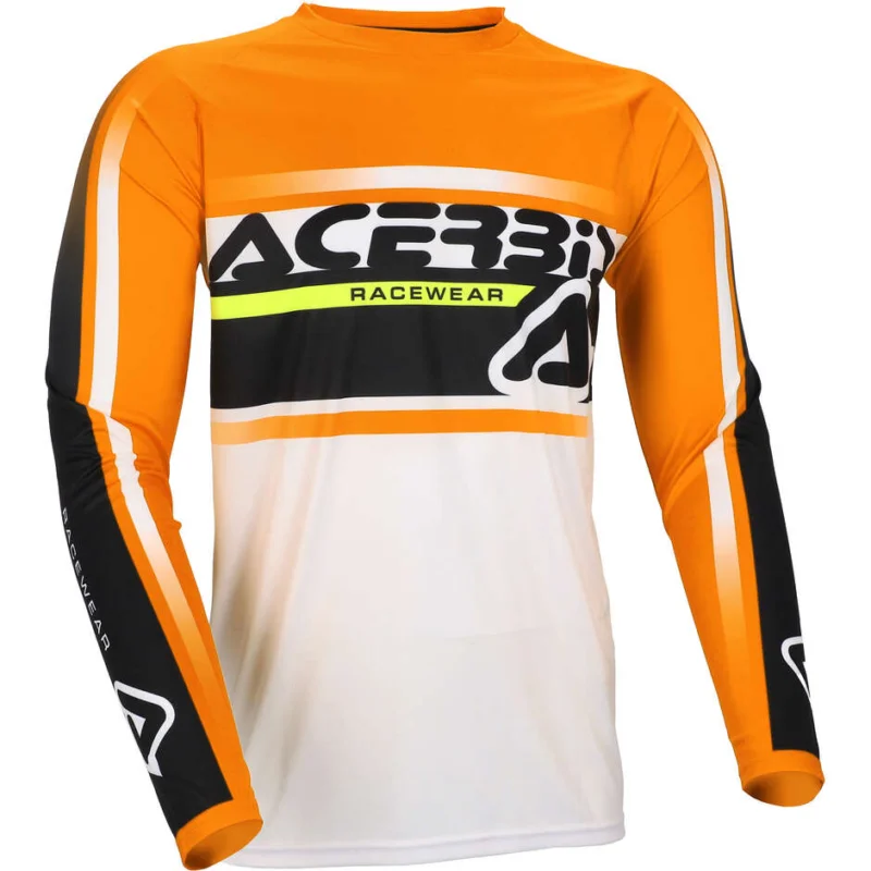 Promozione Esclusiva ACERBIS MX LINEAR LUGO Motocross Enduro Jersey Orange White
