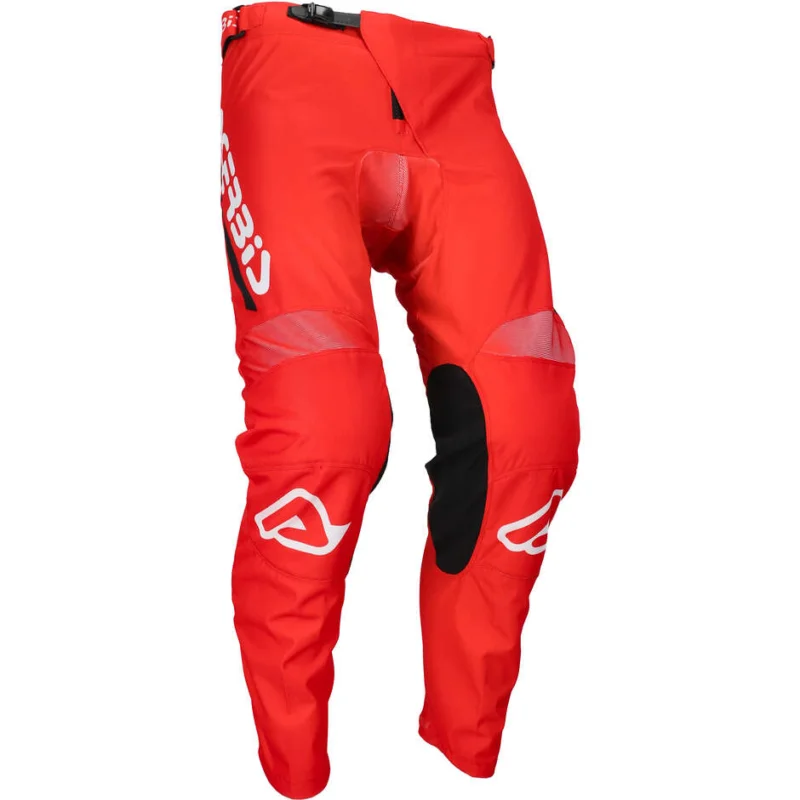 ACERBIS MX LINEAR LUGO Motocross Enduro Pants Red White Offerta Del Giorno