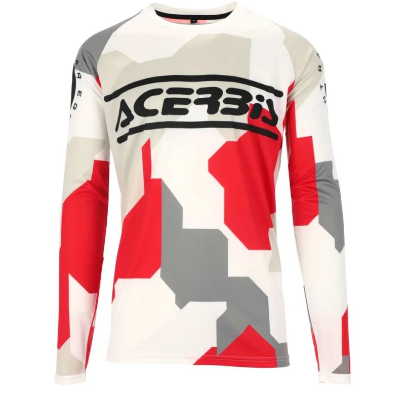 Promo Stagionale ACERBIS MX LINEAR SUMBAWA Enduro Motocross Jersey White Grey