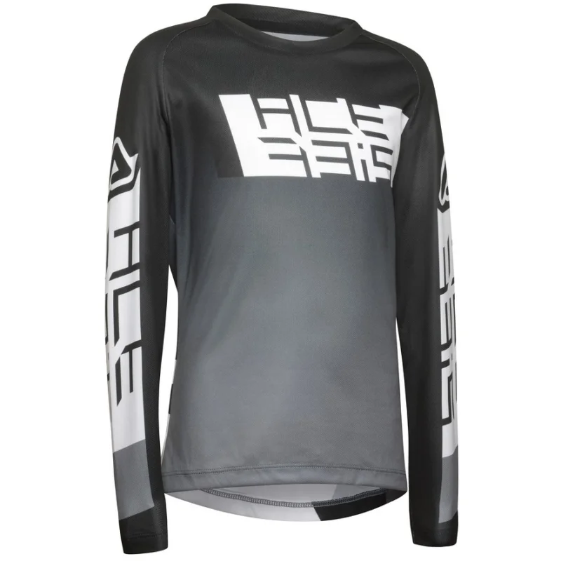 Acerbis MX OUTRUN KID Moto Cross Enduro Jersey Gray Black Nuova Collezione