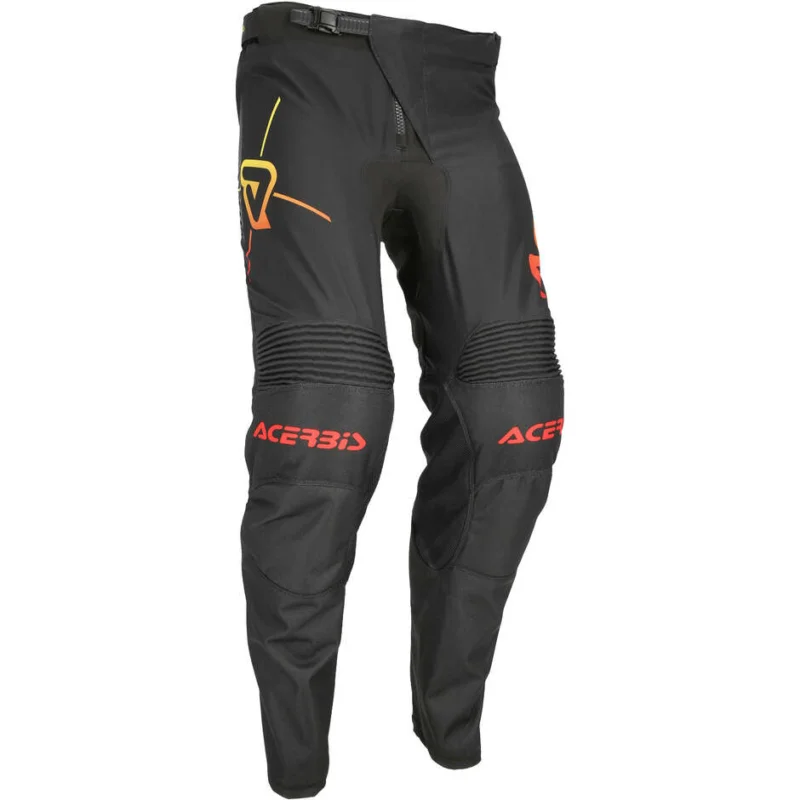 Acerbis MX TRACK INC. Motocross Enduro Pants Black Yellow Occasione Imperdibile