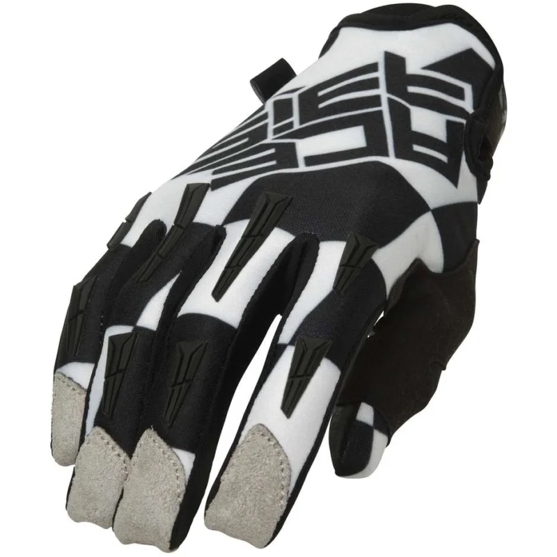 Ultimissimo Modello Acerbis MX XH Black White Cross Enduro Motorcycle Gloves