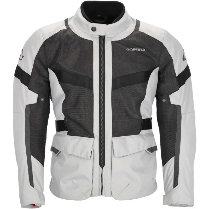 Ultime Pezzi Acerbis New RAMSEY LONG CE Perforated Summer Motorcycle Jacket Grey Black