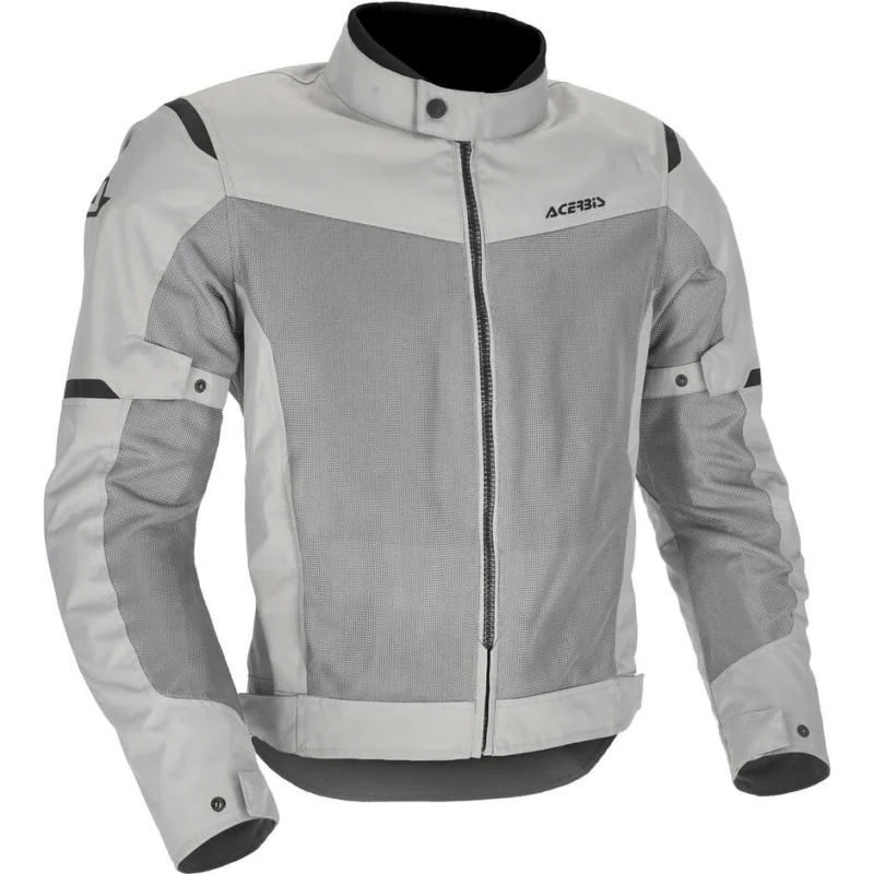 Spedizione Espresso Acerbis New RAMSEY My Vented 2.0 CE Perforated Summer Motorcycle Jacket Light Grey