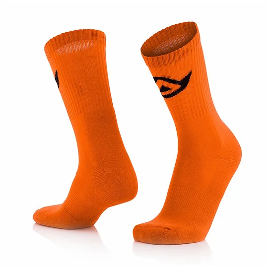 Acerbis Orange Cotton Socks Short Fluo Moto Socks Occasione Imperdibile