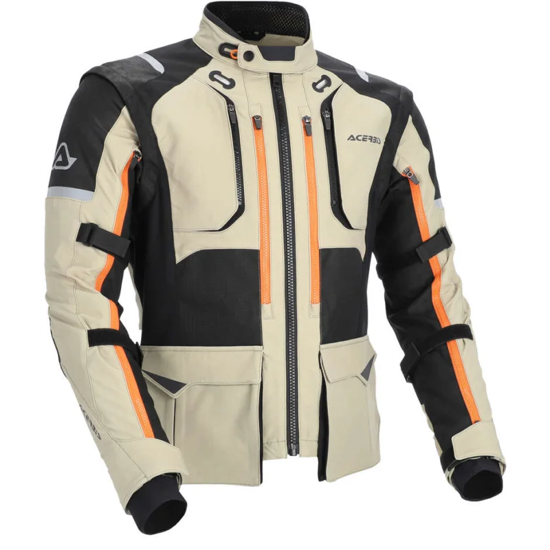 Acerbis RALLY PRO Motorcycle Jacket Beige Black Scelto Dai Clienti