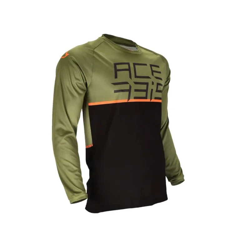 Acerbis RAZORCREST Cross Enduro / MTB Motorcycle Jersey Black Green Esclusivo