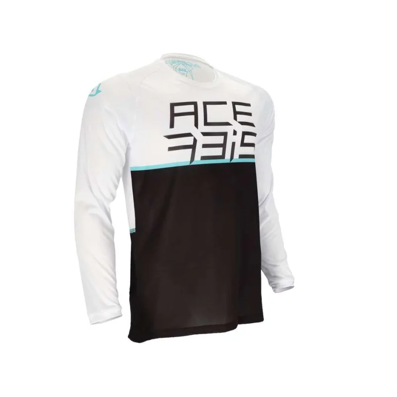 Acerbis RAZORCREST Cross Enduro / MTB Motorcycle Jersey Black White Occasione Imperdibile