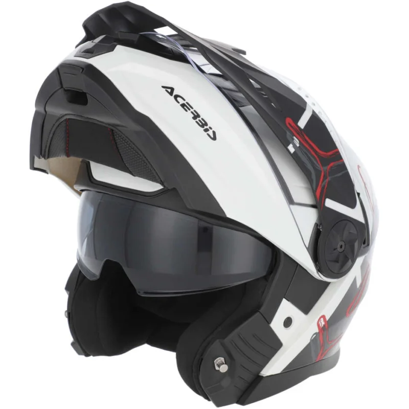 Popolare Acerbis Rider P/J Multi Modular Motorcycle Helmet White Black