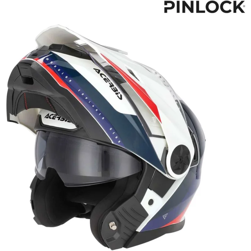 Prezzo Basso Acerbis Rider P/J Multi Modular Motorcycle Helmet White Red Blue