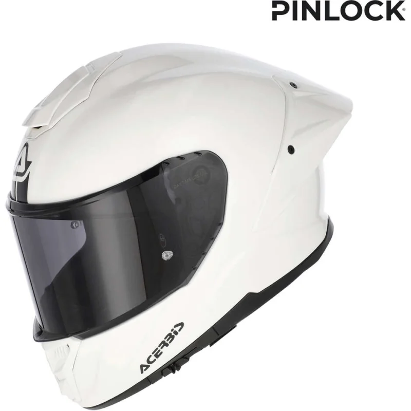 Quantità Limitata Acerbis Tarmak-X Gloss White Integrated Motorcycle Helmet