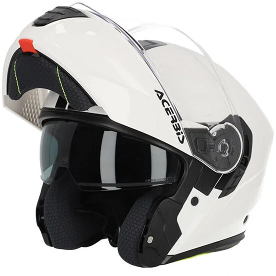 Acerbis TDC 2206 Modular Motorcycle Helmet White Double Approval Saldi