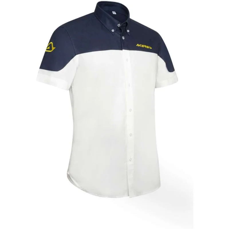 Economico Acerbis TEAM Casual Shirt White Blue