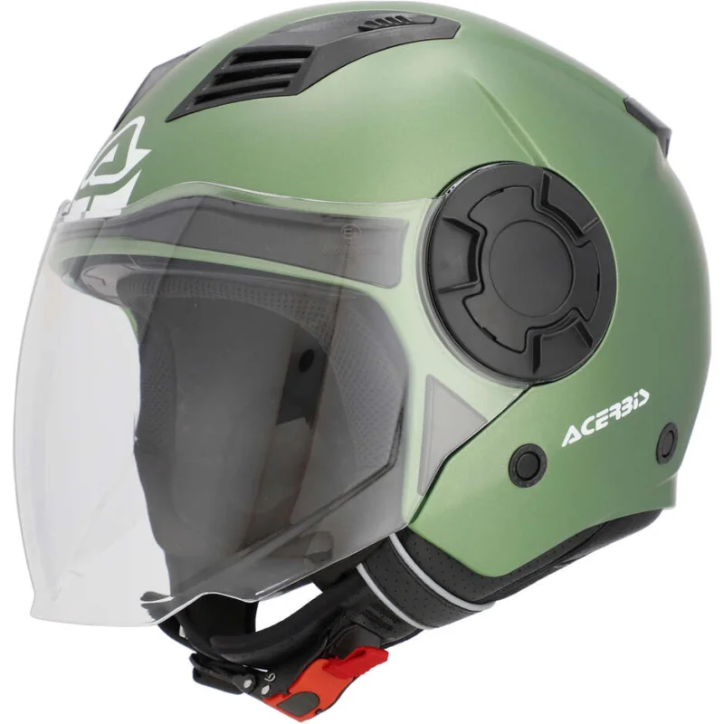 A Buon Prezzo Acerbis VENTO 2206 Double Visor Jet Motorcycle Helmet Green