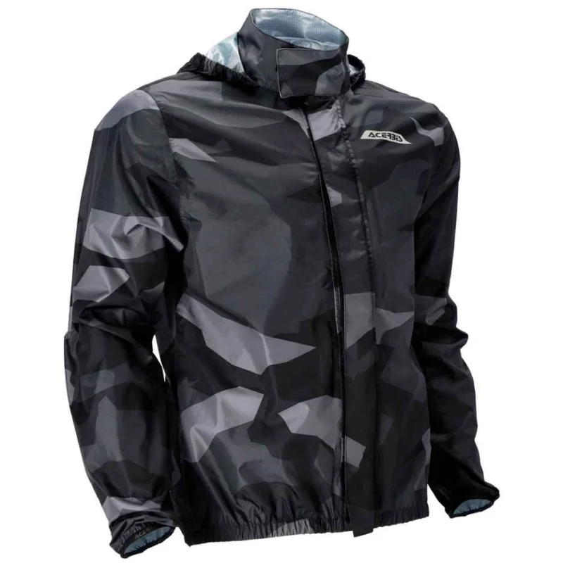 Acerbis X-DRY Camo Rain Jacket Black Pagamento Sicuro