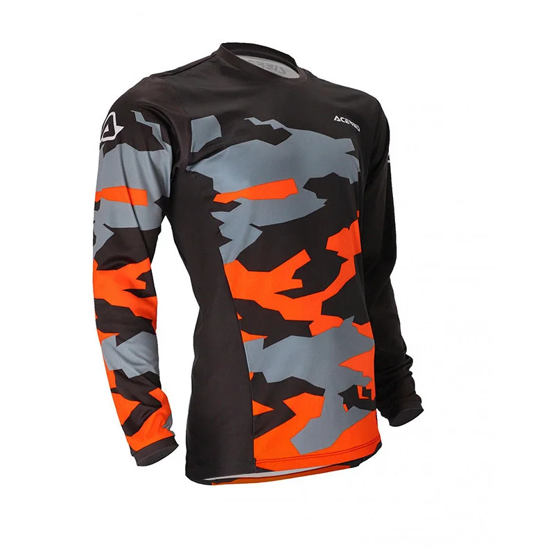 Acerbis X-Duro Winter Cross Enduro Motorcycle Jersey Black Orange Prezzo Basso