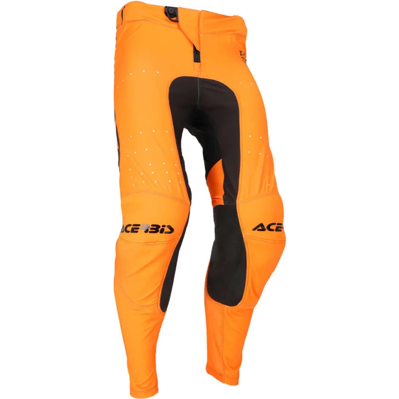 ACERBIS X-FLEX 2.0 ANAHEIM Motocross Enduro Pants Orange Black Reso Gratuito