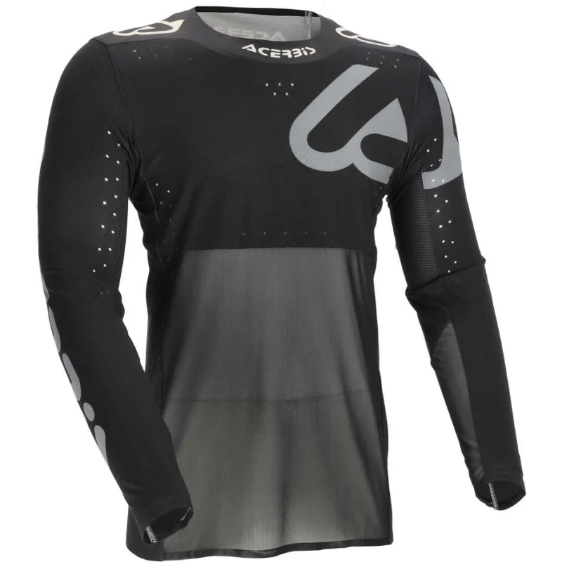 ACERBIS X-FLEX BLIZZARD 2.0 Motocross Enduro Jersey Black Grey Professionale