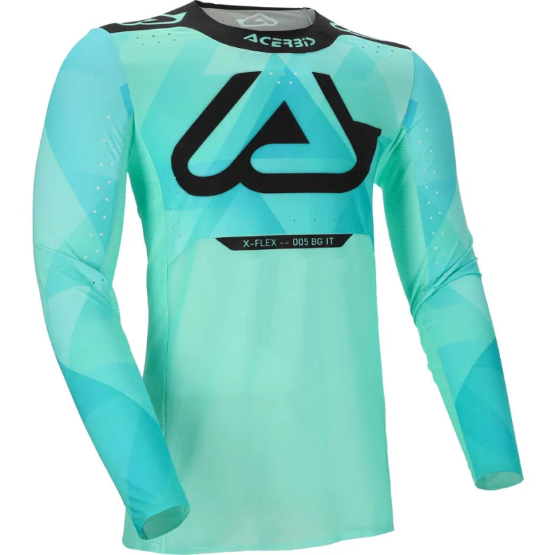 ACERBIS X-FLEX BLIZZARD 2.0 Turquoise Motocross Enduro Jersey Professionale