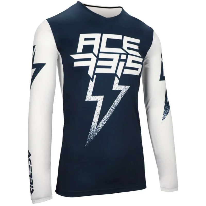 ACERBIS X-FLEX BLIZZARD Motocross Enduro Jersey Blue White Prezzo Scontato