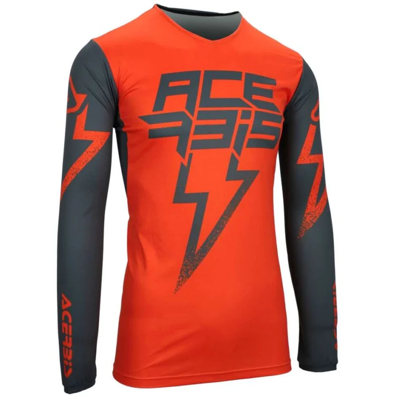 ACERBIS X-FLEX BLIZZARD Motocross Enduro Jersey Orange Grey Sconto