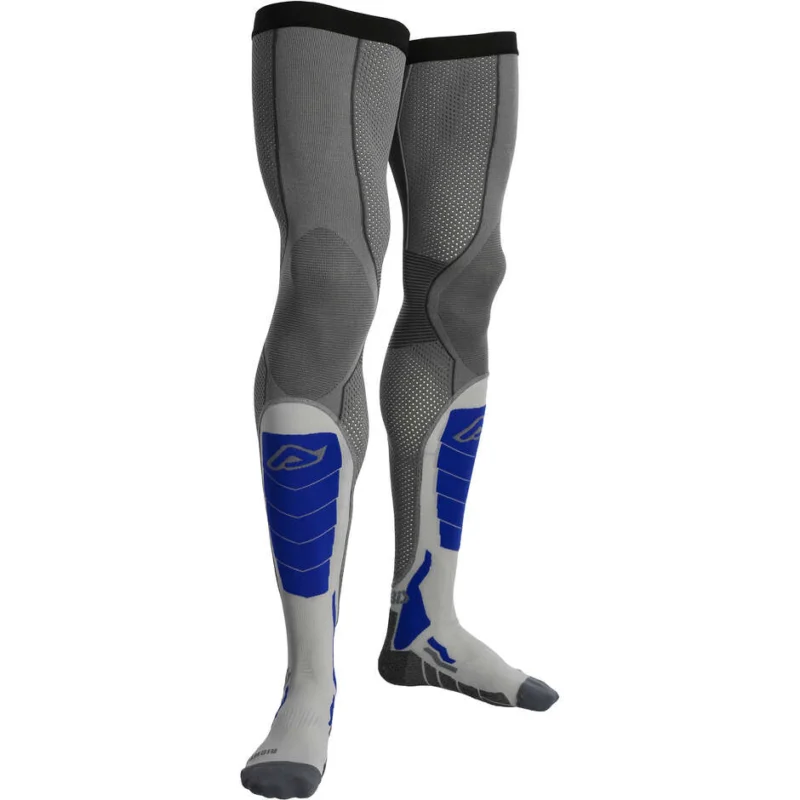 Acerbis X-LEG VENTED Motorcycle Socks Grey Blue Saldi