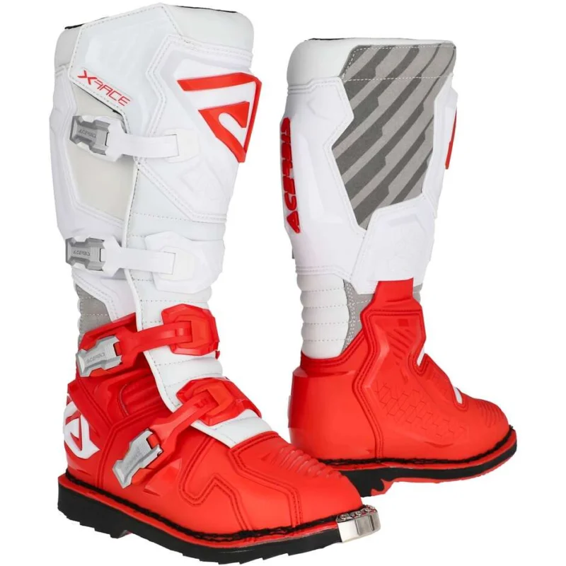 Quantità Limitata Acerbis X-RACE CE Cross Enduro Motorcycle Boots Red Grey