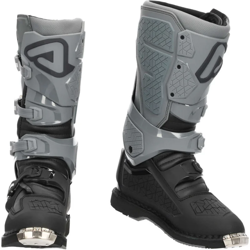 Più Venduto ACERBIS X-ROCK MM TWO Enduro Motocross Boot Black Grey