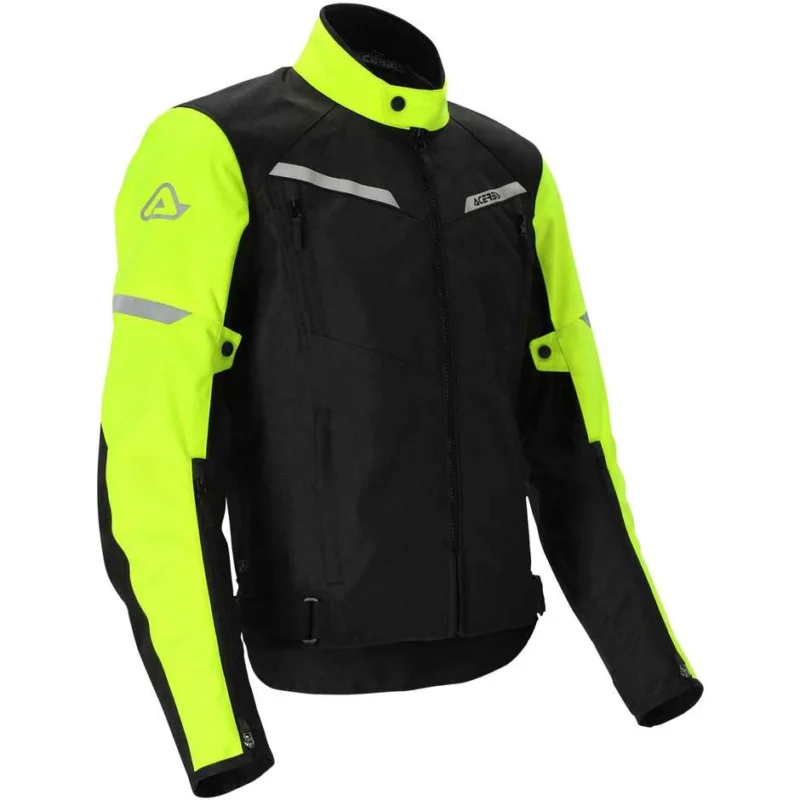 Acerbis X-STREET Touring Motorcycle Jacket Black Yellow Ultime Pezzi