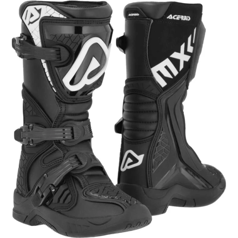 Spedizione Gratuita Acerbis X-TEAM KID Kids Motocross Enduro Boot Black