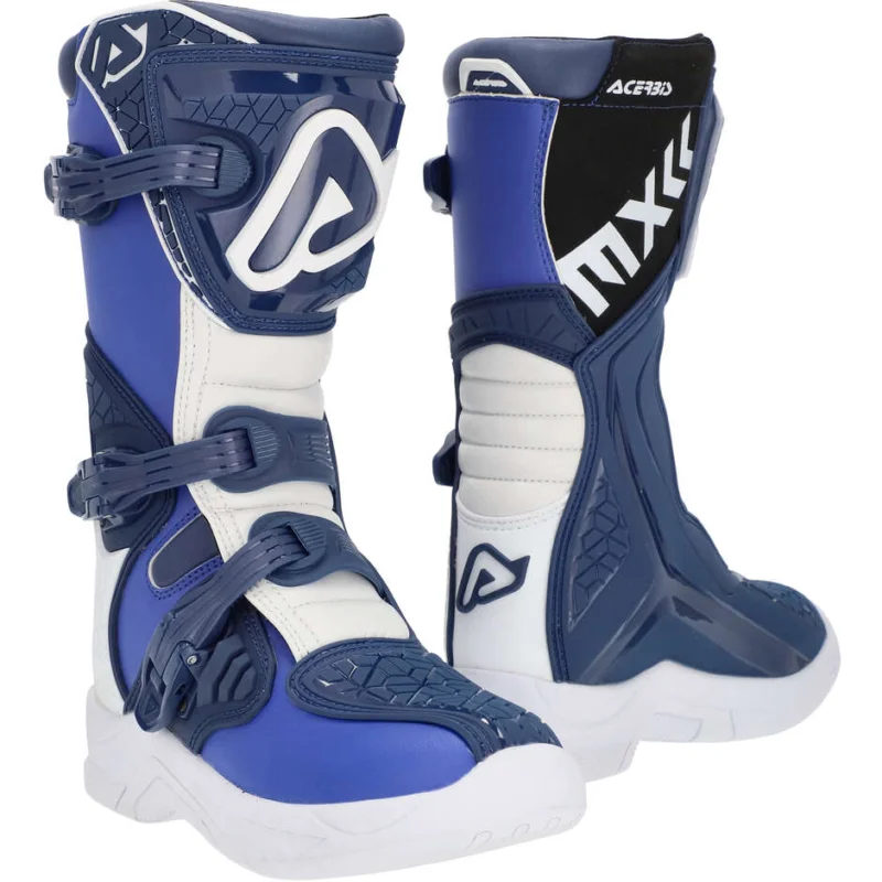 Acerbis X-TEAM KID Kids Motocross Enduro Boot Blue White Promo Stagionale