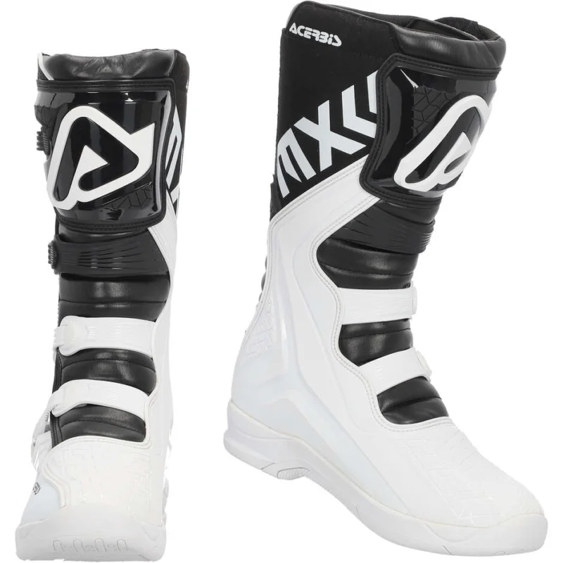Acerbis X-TEAM Motocross Enduro Boots White Black Offerta Del Giorno