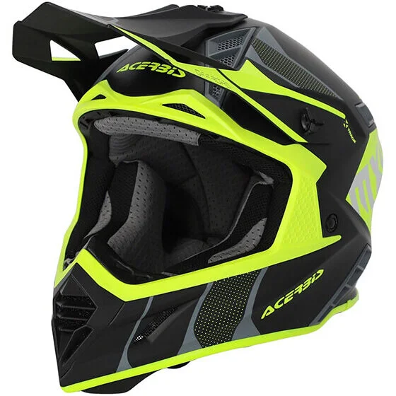 Nuovo Arrivo Acerbis X-Track 2206 Cross Enduro Motorcycle Helmet Black Yellow