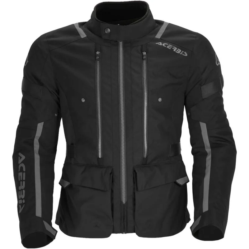 Acerbis X-Travel 2.0 Fabric Motorcycle Jacket Black Grey Offerta Del Giorno