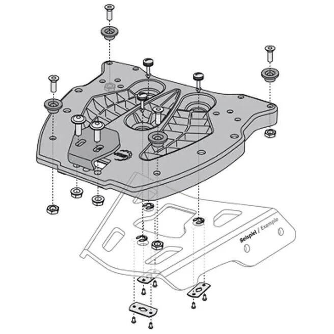 Esclusivo Adapter for Sw-Motech GPT.00.152.400 ALUMINUM LUGGAGE RACK