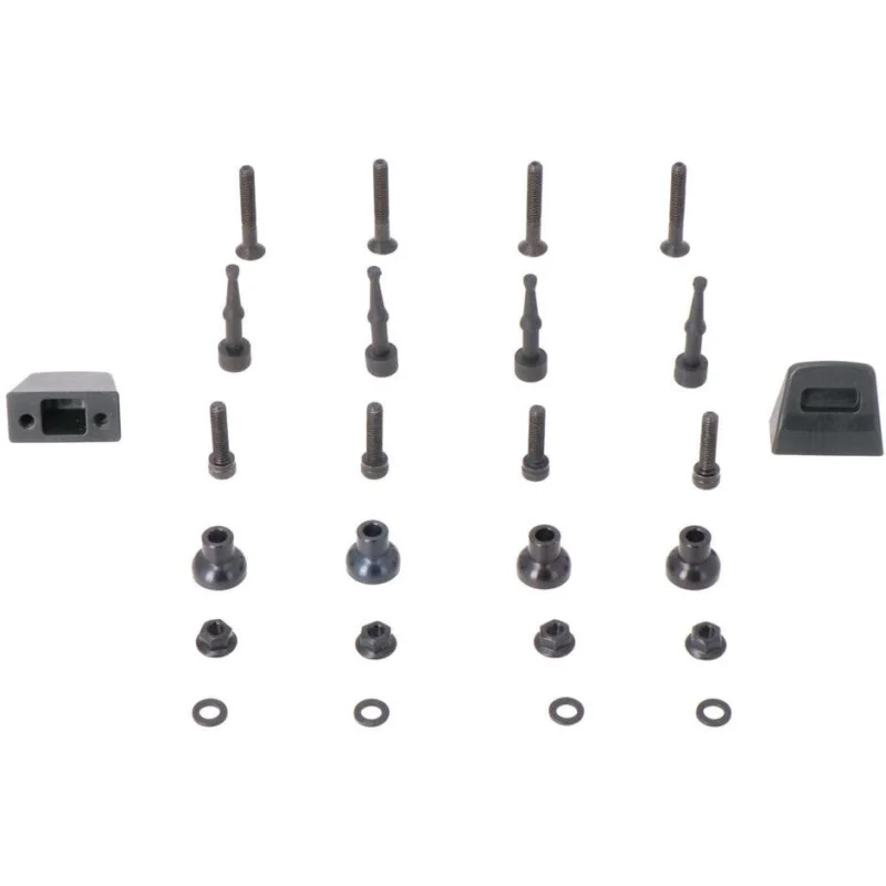 Reso Gratuito Adapter Kit for Evo Side Case Carriers, Black, Sw-Motech KFT.00.152.20501/B, for Mounting 2 Cases