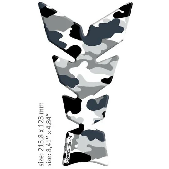 Quantità Limitata Adhesive Protection For Tank Print Arctic Camouflage Pattern