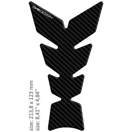 Adhesive Protection For Tank Print Model Luna Carbon Black Solo Oggi
