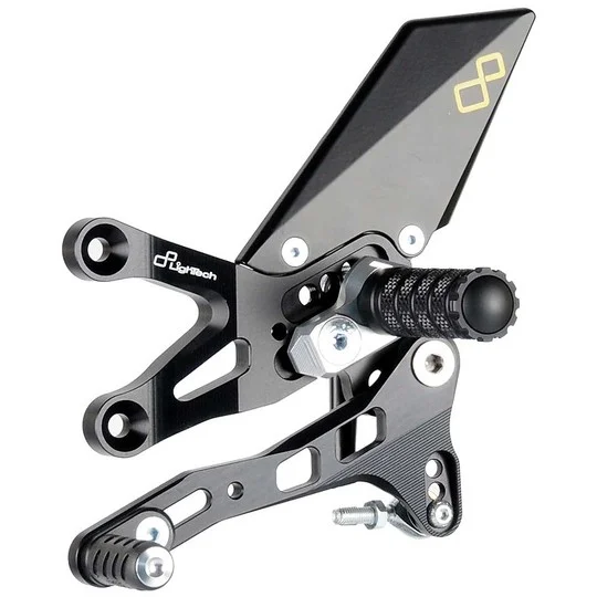 Promo Stagionale Adjustable Footboards LighTech FTRAP004 With Fixed Footrest Aprilia RSV4 / Tuono V4