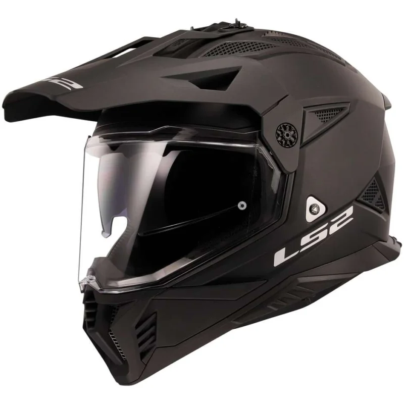 Adventure Motorcycle Helmet Ls2 MX702 PIONEER 2 SOLID Matt Black Compra Oggi Stesso