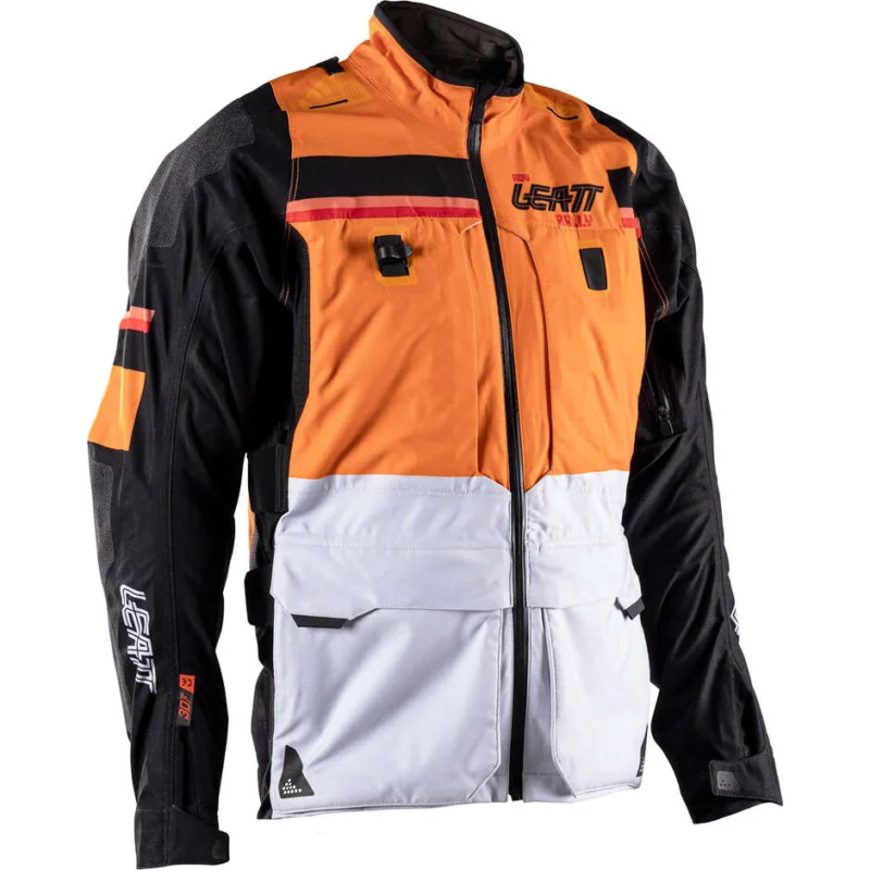 ADV Rally 7.5 HydraDri Leatt Motorcycle Jacket Orange / Grey Offerta Del Giorno