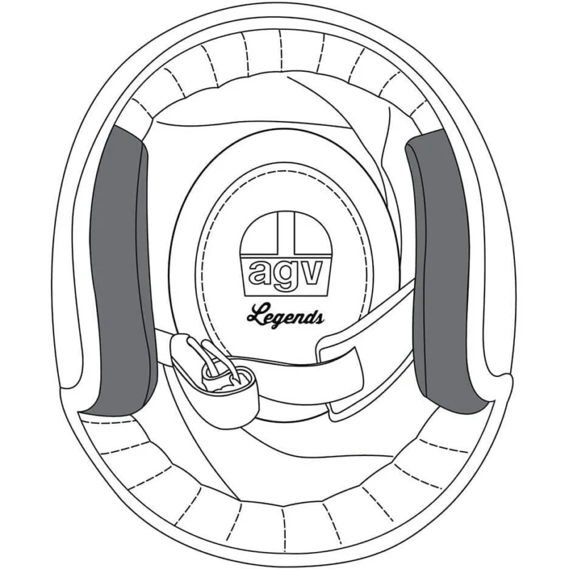 AGV Cheek Pads for X70 Helmet - Size S Consegna Rapida