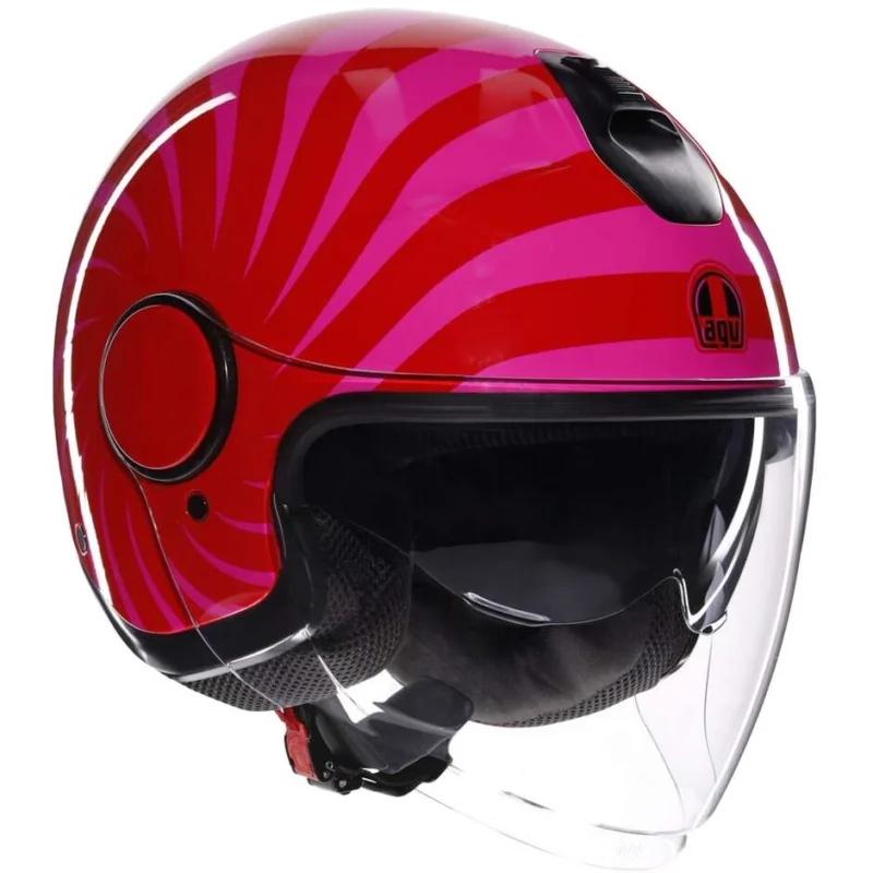 AGV ETERES TROPEA Red Pink Jet Motorcycle Helmet Sconto