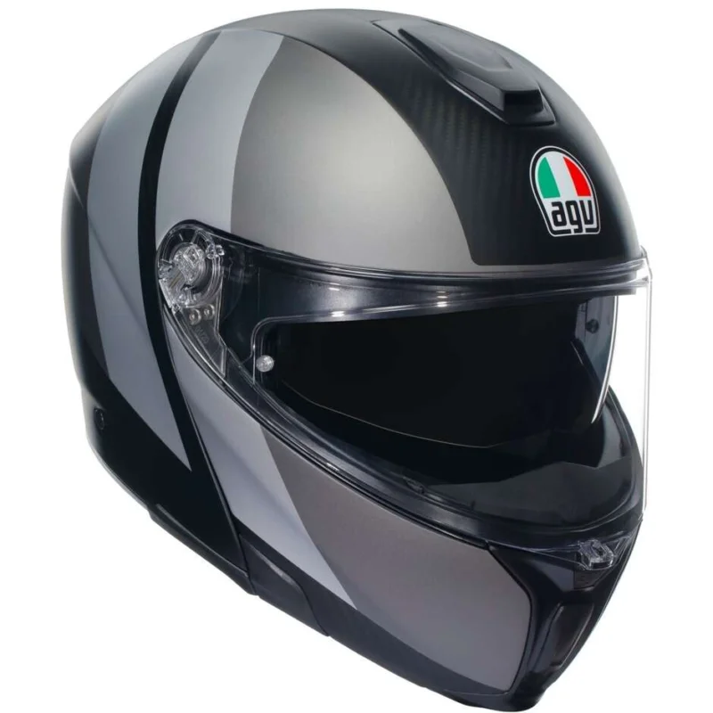 Agv Modular Motorcycle Helmet SPORTMODULAR OVERLAY Matt Double Gray Occasione