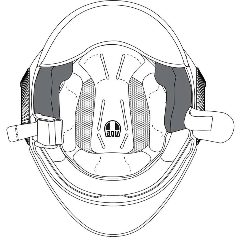Agv ORBYT Helmet Guanciotte (sizes S / L) Compra Adesso