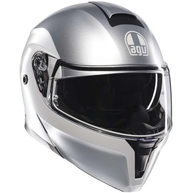 Agv STREETMODULAR LEVICO Modular Motorcycle Helmet Light Grey Matt Offerta Speciale