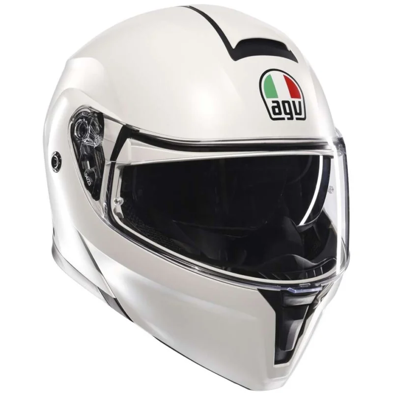 Agv STREETMODULAR Mono Modular Motorcycle Helmet White Matt Matter Promo Stagionale