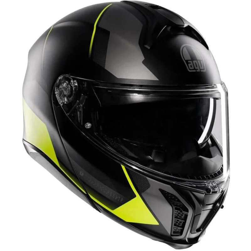 Ordina Subito Agv TOURMODULAR PERCEPTION Modular Motorcycle Helmet P/J Matt Black Fluorescent Yellow